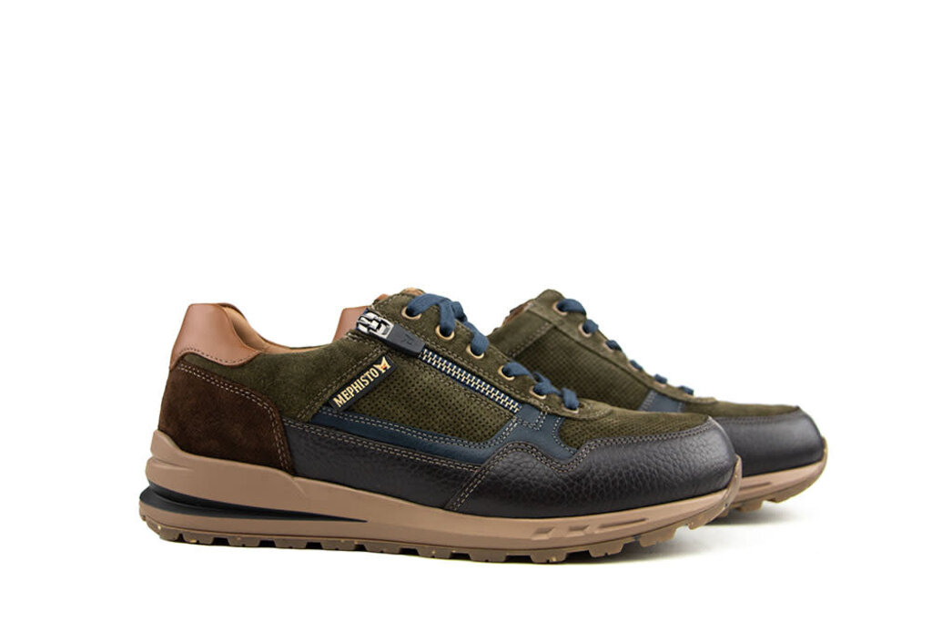 Mephisto Mephisto Sneaker Bradley Dark Brown Combi