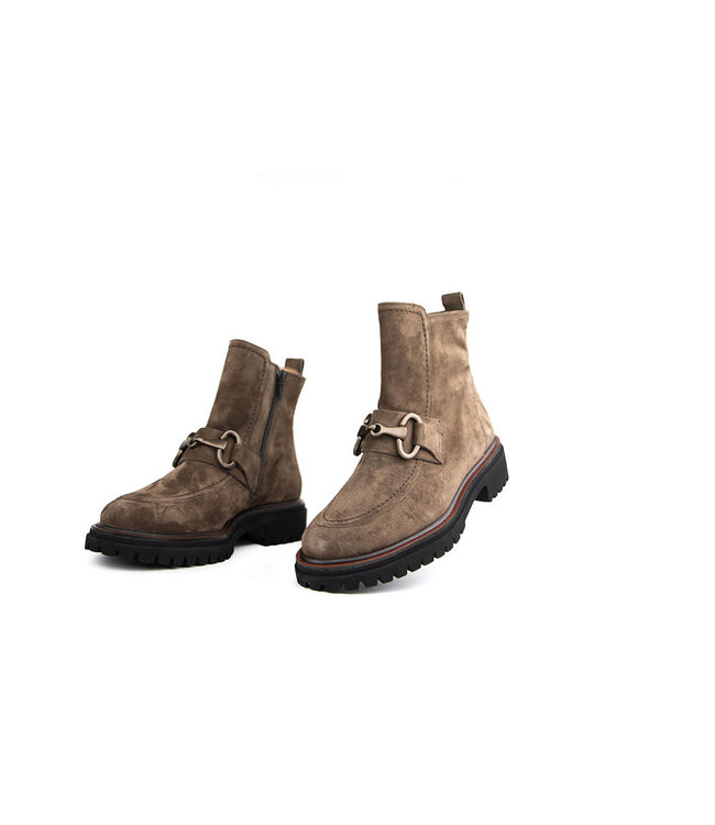 Paul Green Enkellaars Bit Soft Suede Earth