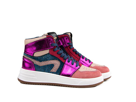 HIP Hip Hoge Sneaker Fucsia Combi