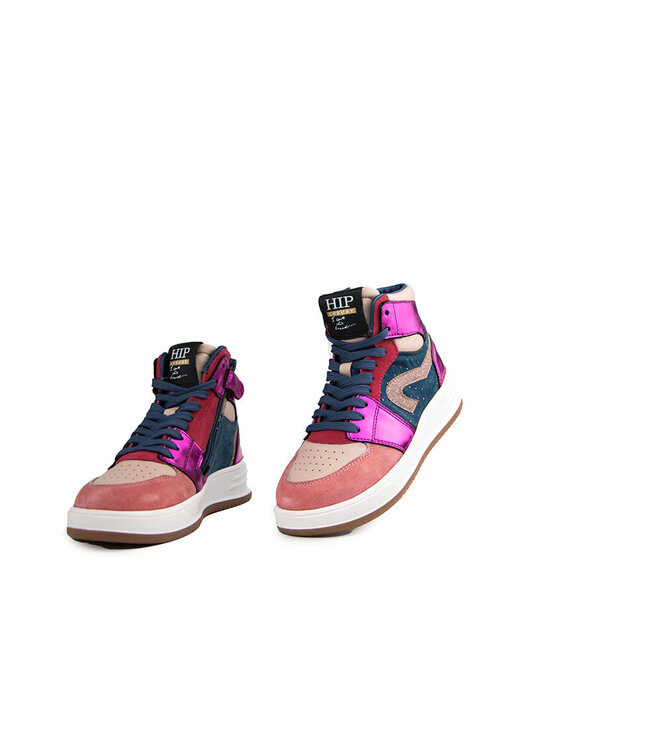 Hip Hoge Sneaker Fucsia Combi