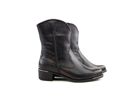 Durea Durea Western Boot Cognac Print H Durea Durea Western Boot Cognac Print H