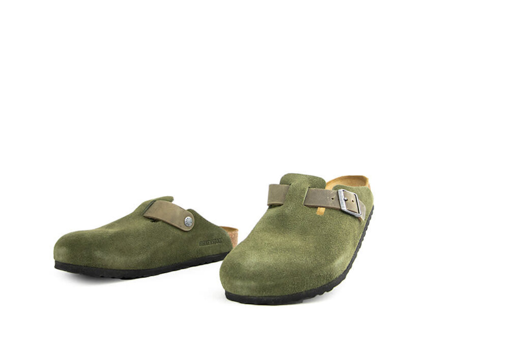 Birkenstock Birkenstock Boston LEVE Thyme Suede