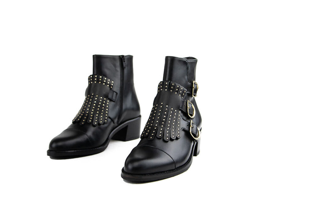 Pertini Enkellaars Studs Cesar Black I Gratis zending in NL va 40 Steenbergen Schoenen