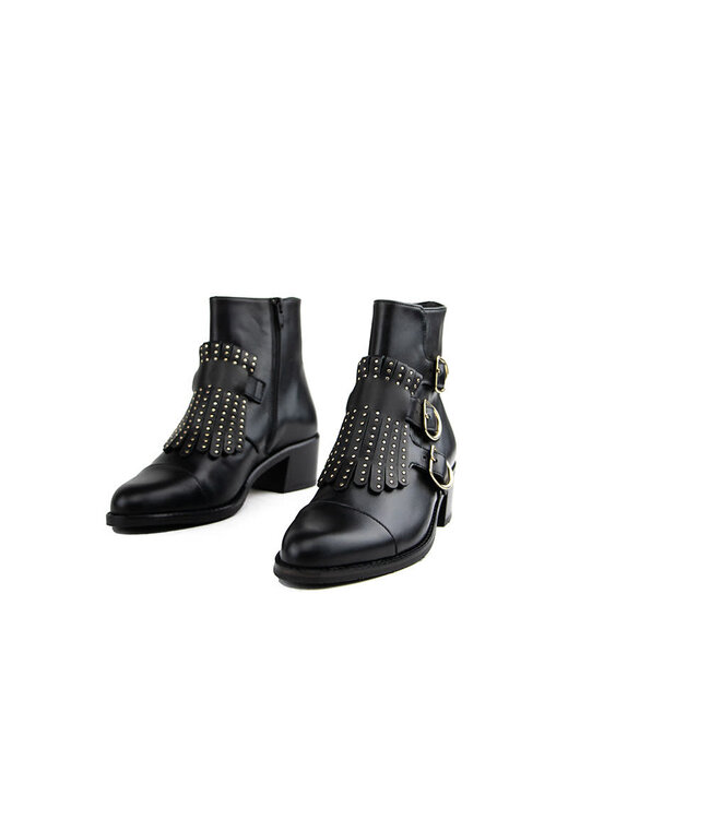 Pertini Enkellaars Studs Cesar Black