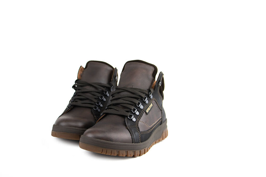 Mephisto Mephisto High Laces Pitt Dark Brown Nevada