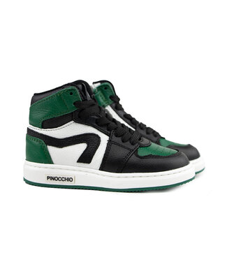 Pinocchio Pinocchio Hoge Sneaker Groen Zwart