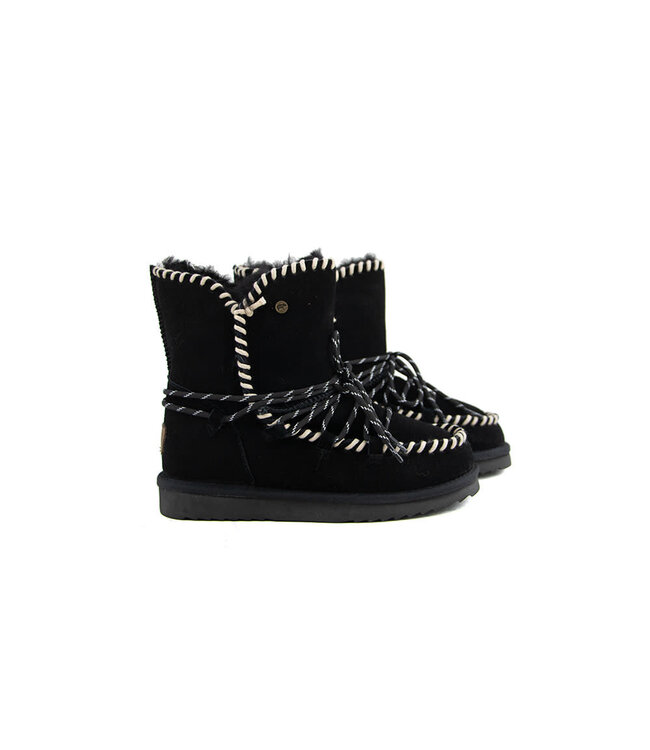 Warmbat Boots Waturra Lace Black Suede