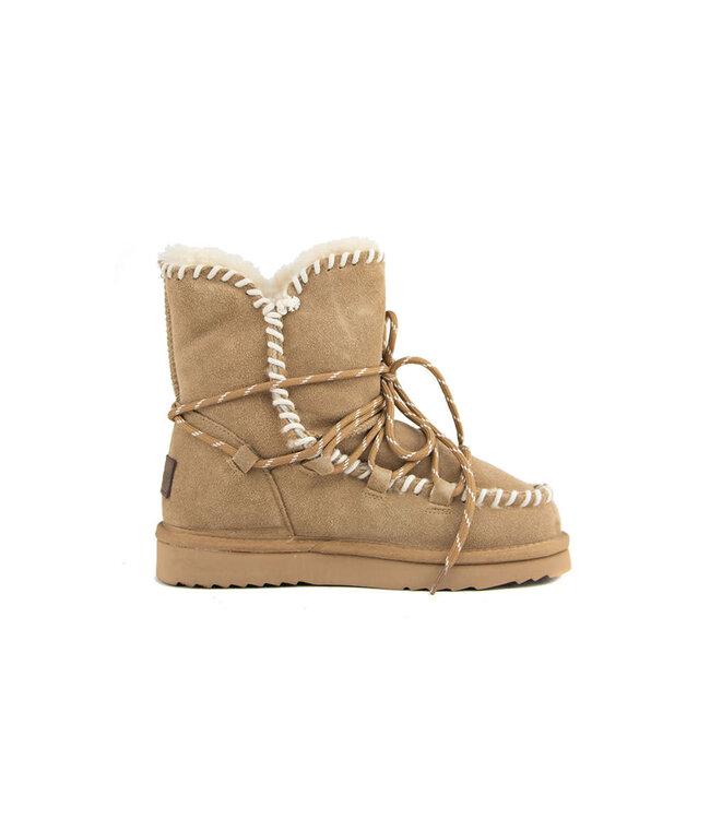Warmbat Boots Waturra Lace Camel Suede