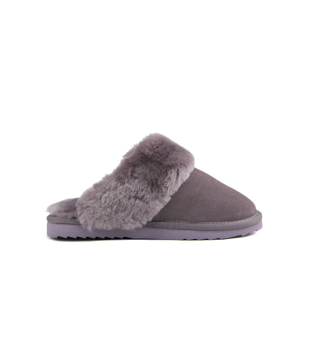 Warmbat Slippers Flurry Plum Suede