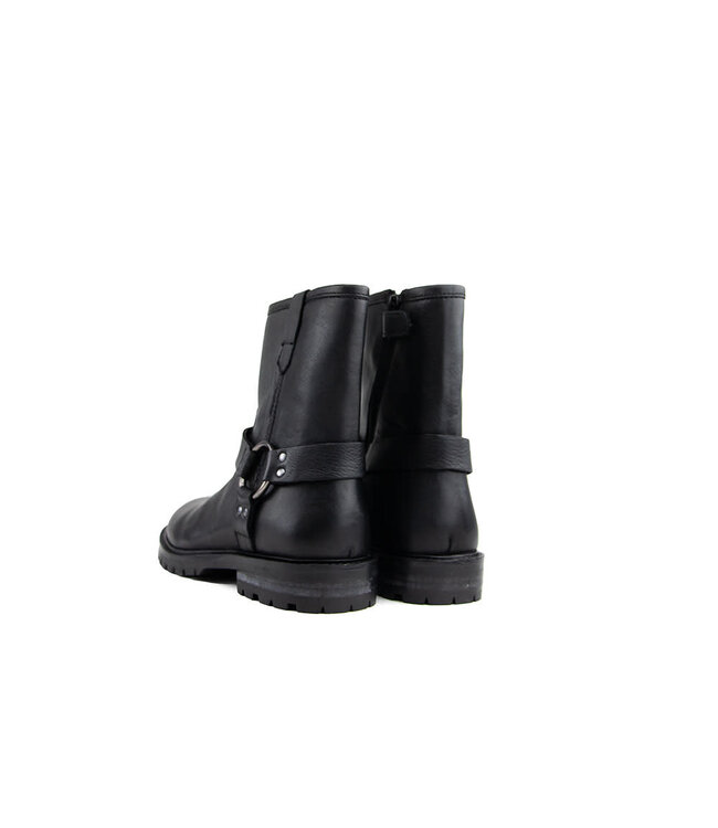 Hip Bikerboot Zwart Combi