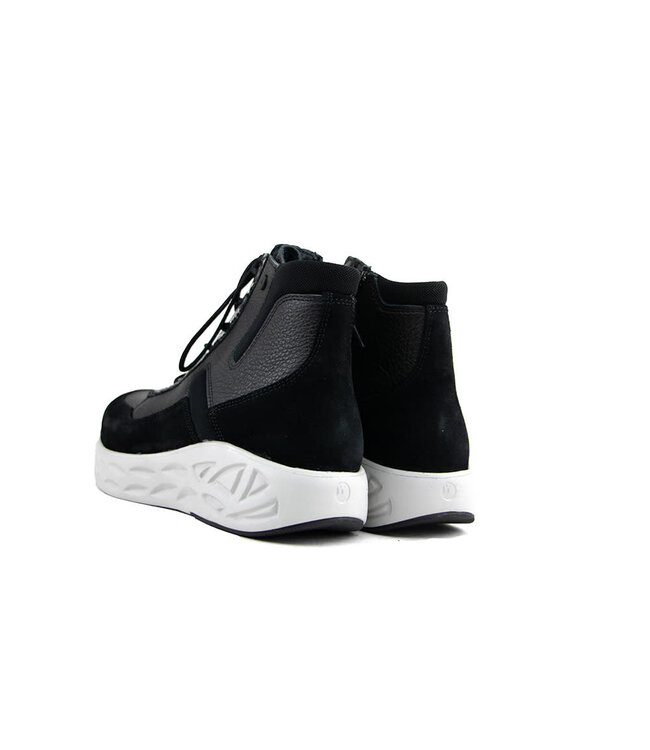 Wolky Hoge Sneaker Leap Leather Black