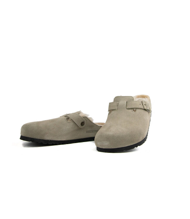 Birkenstock Boston Shearling LEVE Taupe