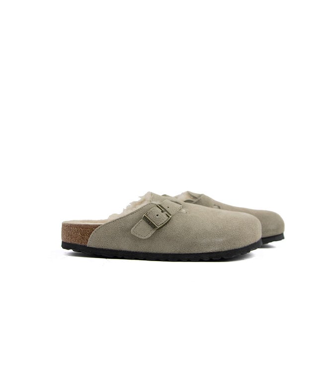 Birkenstock Boston Shearling LEVE Taupe