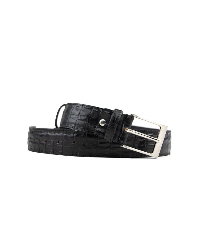 Berkelmans Riem Black Brown Kroko Creste