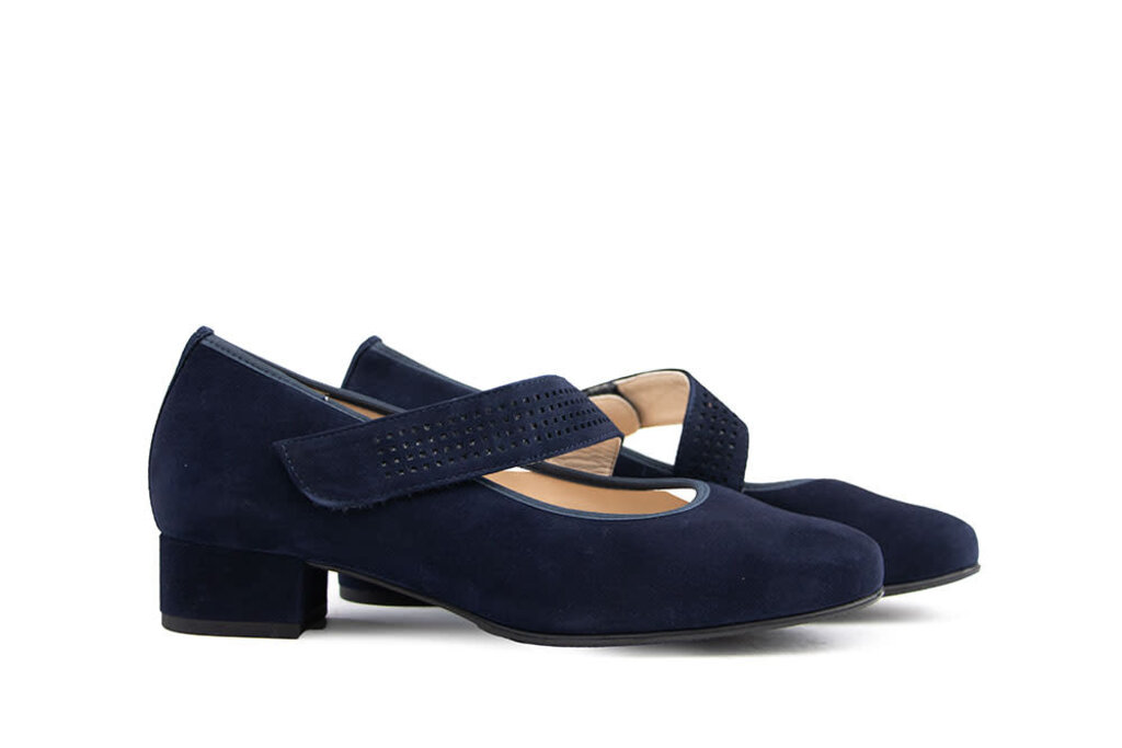 Hassia Hassia Bandschoen Blue Suede Cordoba