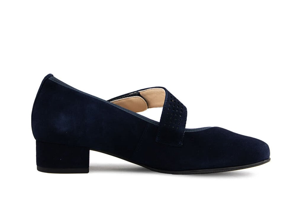 Hassia Hassia Bandschoen Blue Suede Cordoba