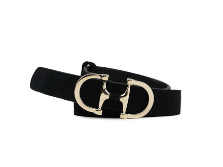 HAN HAN Riem Adalinel Zwart Suede HAN HAN Riem Adalinel Zwart Suede