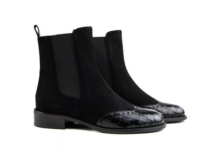 Lilian Lilian Chelsea Nero Camoscio Cocco Lilian Lilian Chelsea Nero Camoscio Cocco
