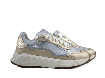 Xsensible Xsensible Sneaker Milau Metallic Combi G Xsensible Xsensible Sneaker Milau Metallic Combi G