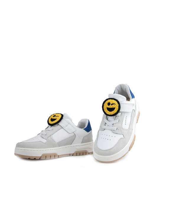 Nubikk Basket Court JR White Combi Blue