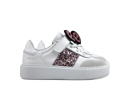 Nubikk Nubikk Vince Wing K White Combi Glitter Pink