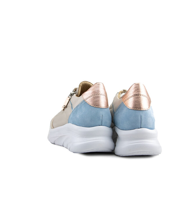 Footnotes Sneaker Pien Beige Calf Combi