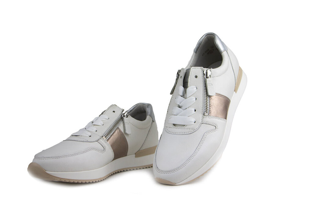 Gabor Gabor Sneaker Latte Puder Silber Nappa Satin