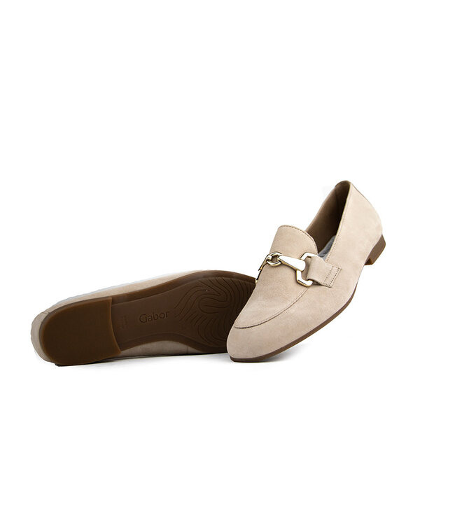 Gabor Loafer Bit Oak Gold Suede