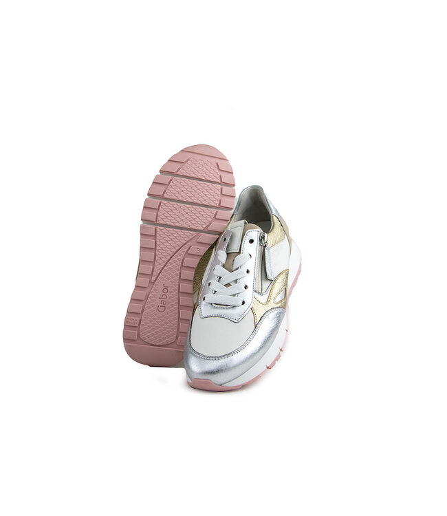 Gabor Sneaker Latte Silber Rose Metal