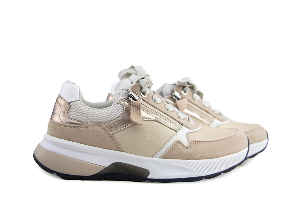 Gabor Gabor Rolling Soft Sneaker Leinen Oak Puder