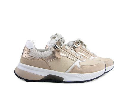 Gabor Gabor Rolling Soft Sneaker Leinen Oak Puder