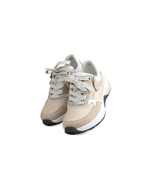 Gabor Rolling Soft Sneaker Leinen Oak Puder