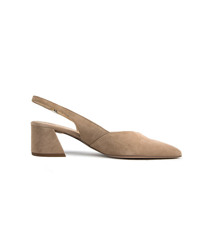 Hogl Slingback Pump Taupe Samtkid