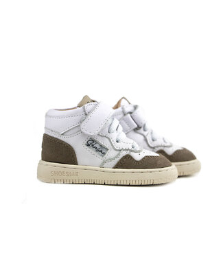 Shoesme Shoesme Baby Proof Hoge Sneaker White Taupe