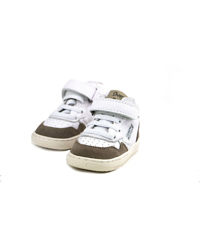 Shoesme Baby Proof Hoge Sneaker White Taupe