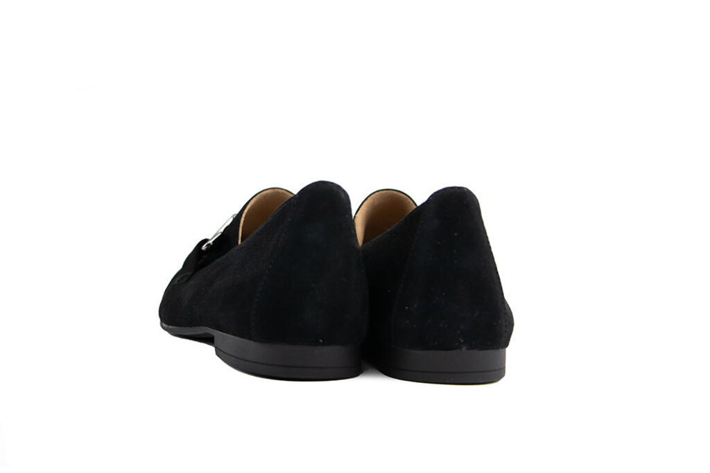 Gabor Gabor Loafer Bit Schwarz Altsilber Suede