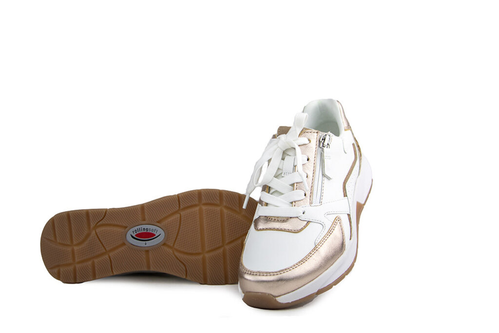 Gabor Gabor Rolling Soft Sneaker Leo Weiss Puder