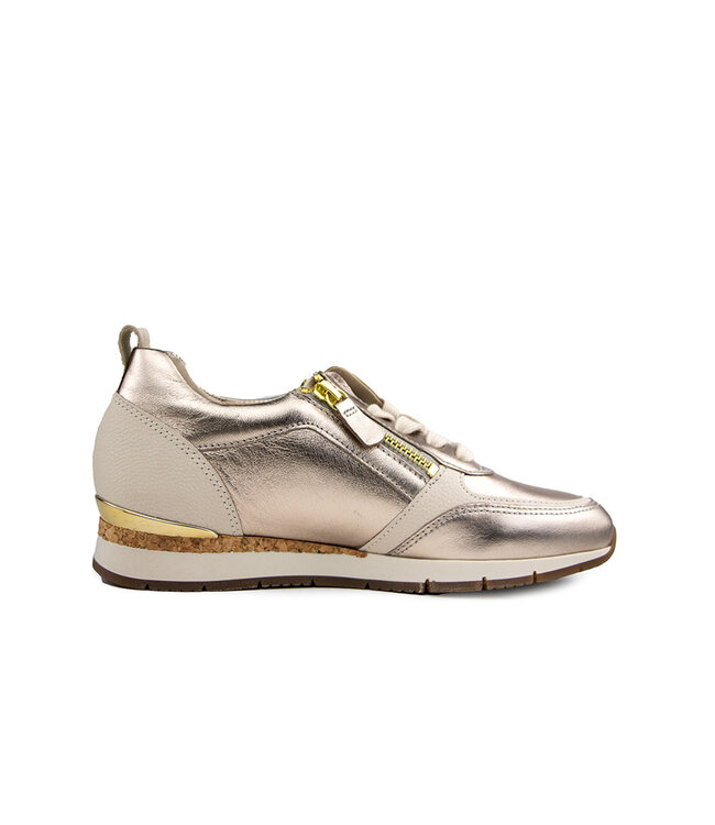 Gabor Sneaker Puder Creme Gold Satin