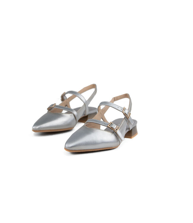Hispanitas Slingback Pump Dali Menorca Silver