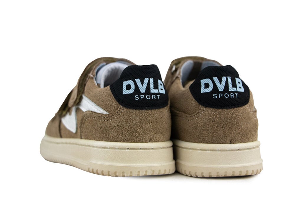 Develab Develab Klittenband Sneaker Taupe Suède