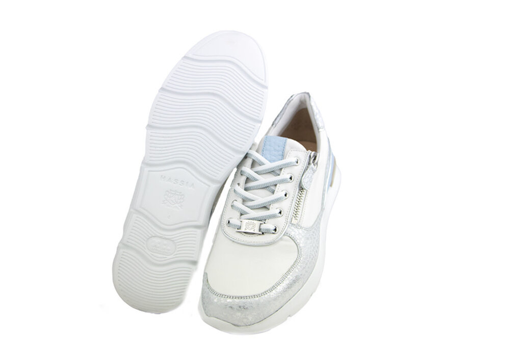 Hassia Hassia Sneaker Silver Sky Shinygrain Bordeaux