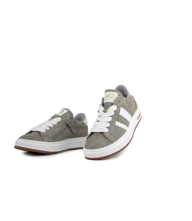 Hip Sneaker Light Grey Suede Combi