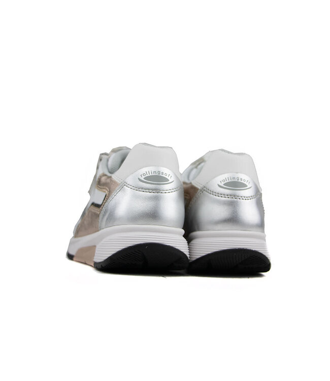 Gabor Rolling Soft Sneaker Weiss Silber Puder