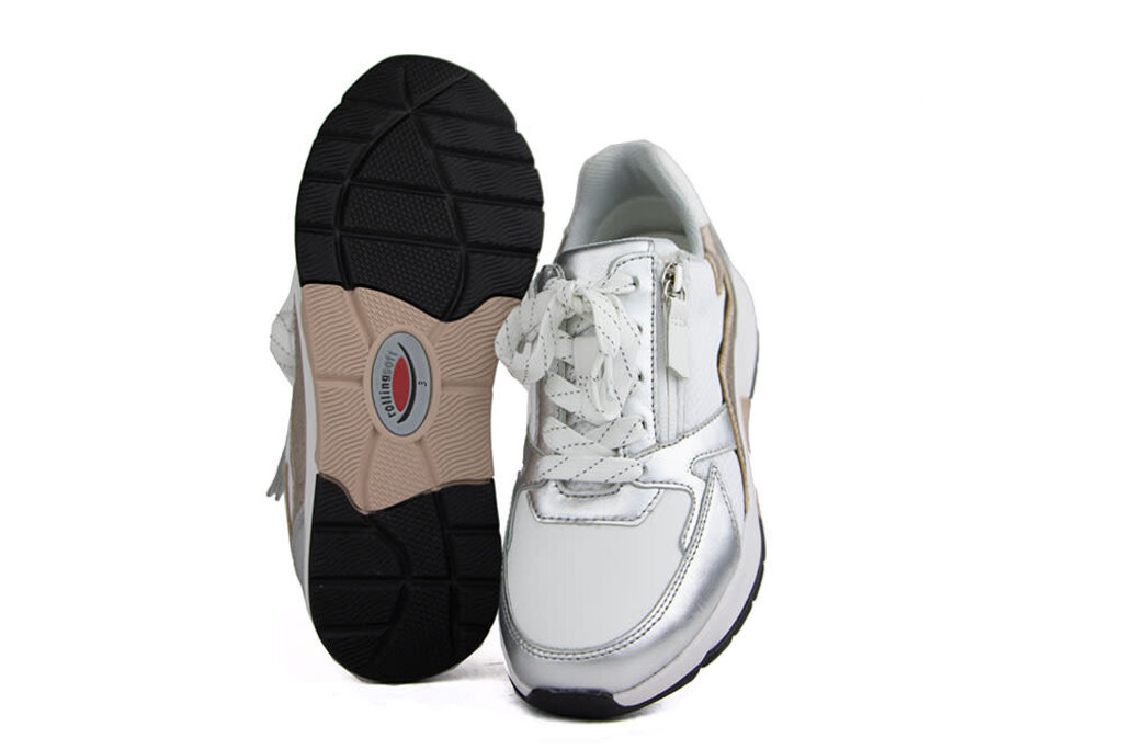 Gabor Gabor Rolling Soft Sneaker Weiss Silber Puder