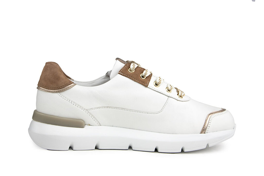 Hassia Hassia Sneaker Weiss Cappuccino Bordeaux