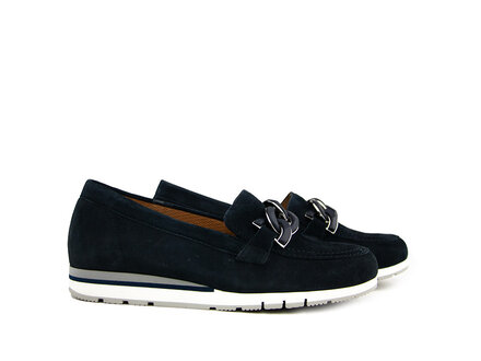 Gabor Gabor Loafer Ketting Dark Blue Suede Gabor Gabor Loafer Ketting Dark Blue Suede