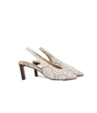 Högl Hogl Slingback Pump Taupe Multi Pearlsnake
