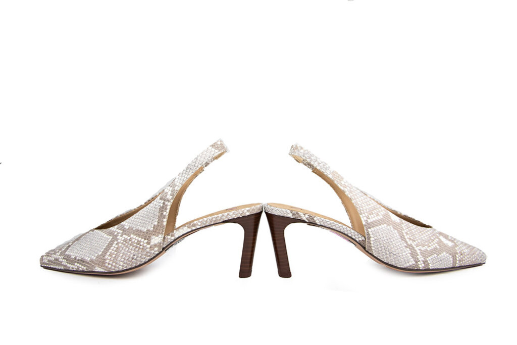Högl Hogl Slingback Pump Taupe Multi Pearlsnake