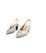 Hogl Slingback Pump Taupe Multi Pearlsnake
