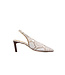 Hogl Slingback Pump Taupe Multi Pearlsnake